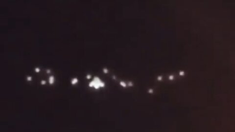 Huge UFO Cluster Over Perris CA USA March 2020