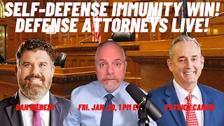 Self-Defense Immunity Win! Defense Attorneys Live!