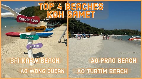 Top 4 Beaches of Koh Samet Thailand - Beautiful White Sand Beaches