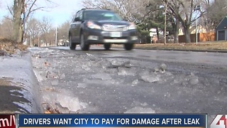 Drivers want city to pay for damage after leak