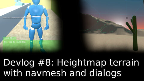 ImmersiveRPG Devlog #8 Heightmap terrain and dialogs