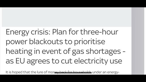 Coffee and butter shortages? 3 hr UK blackouts daily? More robots doing human jobs?