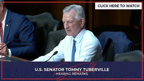 Tuberville Questions Air Force Officials on Cuts to the MH-139’s and F-35 Flight Hours for Upcoming Defense Bill
