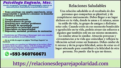 Relaciones saludables con ellas #saludable #relacionessaludables #quito #madrid #parejasunidas