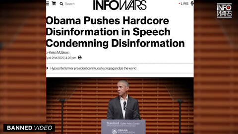 Obama Pushes Hardcore Disinformation in Speech Condemning Disinformation