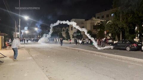 Anti-Israel protest in Jordan after deadly Gaza hospital blast