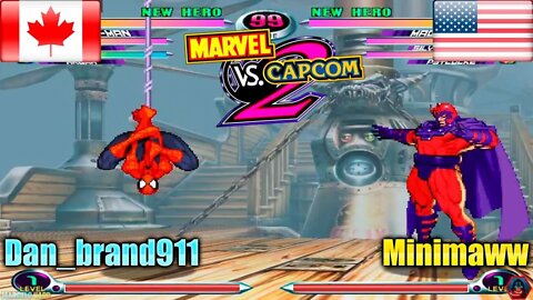 Marvel Vs. Capcom 2 New Age of Heroes (Dan_brand911 Vs. Minimaww) [Canada Vs. U.S.A.]