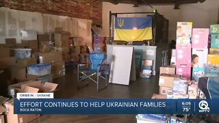 Effort in Boca Raton continues to help Ukrainian families