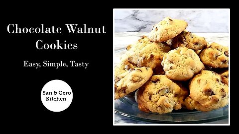 How to bake yummy chocolate walnut cookies