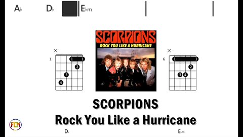 SCORPIONS Rock You Like a Hurricane - (Chords & Lyrics like a Karaoke) HD