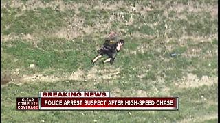 Authorities arrest suspect after high-speed chase