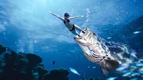 What If You Get Swallowed by a Goliath (Grouper) Fish?