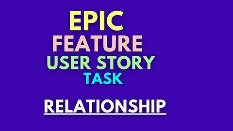 Epic | Feature | User Story | Task Examples in Agile (Epic Feature User Story Relationship in Agile
