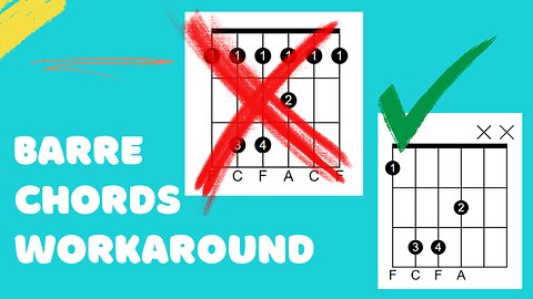 Barre Chord Workaround on Guitar