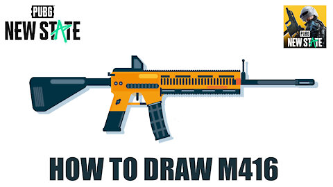 How to Draw Pubg Gun M416 Step by Step in illustrator