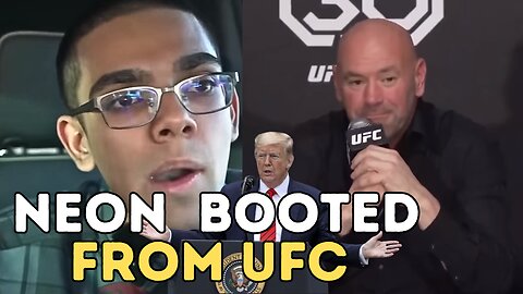 NEON gets BOOTED From UFC Event by DANA WHITE After Threating Donald Trump.