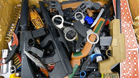 Realistic Guns And Pistols,Kalaşnikof AK-47, Kanas, Dangerous Guns Shooting Black Color Beads 2023