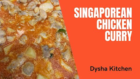 Cooking Singaporean Chicken Curry at Home. Cooking Idea & Inspiration. Dysha Kitchen. #shorts