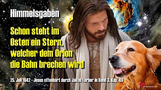 Schon steht im Osten ein Stern, welcher dem Orion die Bahn brechen wird ❤️ Himmelsgaben von Jesus