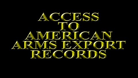 Josh Paul - Access to American Arms Export Records