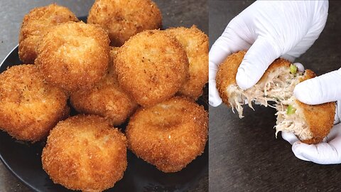 Bread Chicken Balls Recipe | Chicken Snacks | Bread Snacks