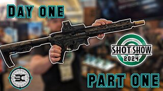 Shot show 2024 day 1 Part 1 // Christensen arms, Glock, B&T, Inforce, Springfield Armory