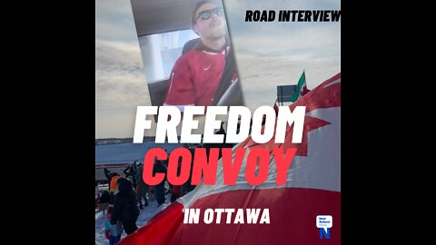 Exclusive one-on-one with Canadian trucker on Freedom Convoy approaching Ottawa!