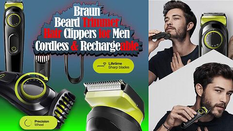 Achieve Effortless Grooming with the Braun Beard Trimmer BT3221: A Review