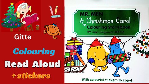 Mr. Men A Christmas Carol Colouring Storybook | Christmas Read Aloud | Christmas Storytime