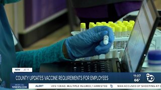 County updates vaccine, testing requirements for employees