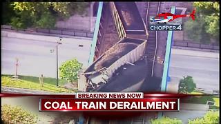 Coal train derails in West Allis