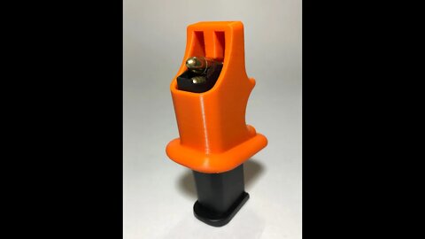 Glock Magazine Speed Loader made from PETG - second method of loading magazine