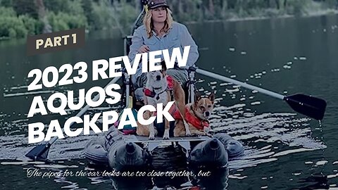  AQUOS Backpack Series 10.2 ft Inflatable Pontoon Boat