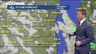 Thursday is partly cloudy with highs in the 40s