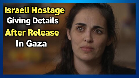Israeli hostage giving details of his captivity at the Jordan Roman Gate in Gaza