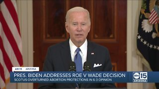 President Biden reacts to the U.S. Supreme Court overturning Roe v. Wade