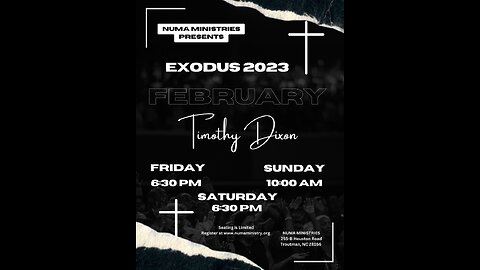 Live 2/25/23 Exodus 2023 Troutman, NC