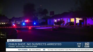 Minor shot in drive-by in south Phoenix home