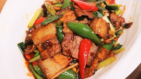 Twice Cooked Pork Recipe: Chinese food