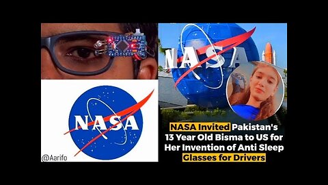 Nasa invite pakistani 13 year old Bisma | Anti sleep glasses for drivers | New technology | Nasa