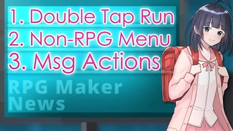 Double Tap to Dash, Show Random Dialogues in Show Text | RPG Maker News #134