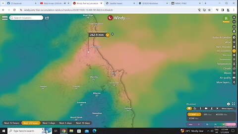 NSW Thunderstorms & Far North QLD Gets A 24 Hr Drenching