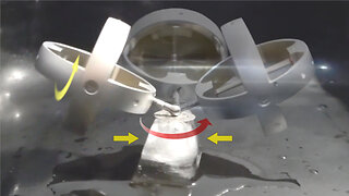 🔬#MESExperiments 6: Gyroscopes Precess with Zero Centripetal Force on Ice Even at Horizontal Angle