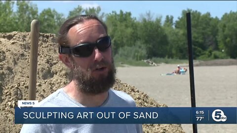 Local professional sand sculptor bringing art to Headlands BeachFest