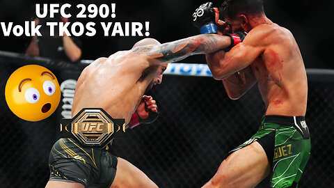 THE UNIFICATION IS COMPLETE! VOLK FINISHES YAIR TO RETAIN THE UFC FEATHERWEIGHT TITLE! 🤯🤯