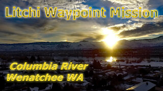 Litchi Waypoint Mission Over Columbia River, Wenatchee WA