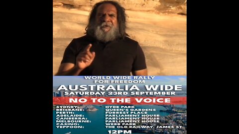 Aboriginal Elders say ... NO to "the Voice!"