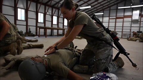 U.S. Airmen Practice Tactical Combat Casualty Care Under Fire