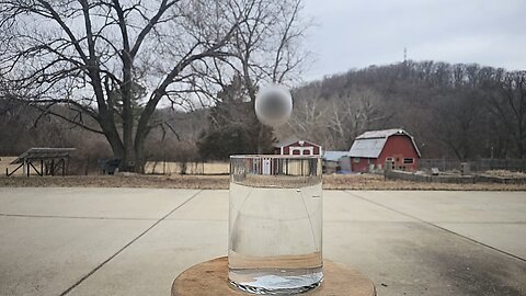 Slow Motion Lacrosse Ball Drop / Splash