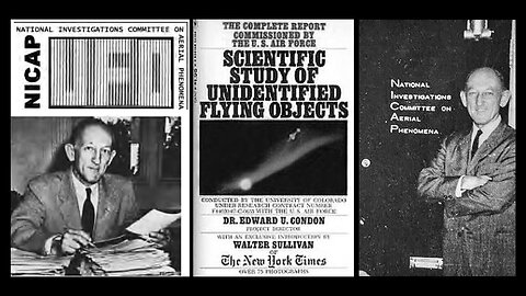 Negative, strongly biased Condon UFO Report discussed by Donald Keyhoe in a 1968 press conference